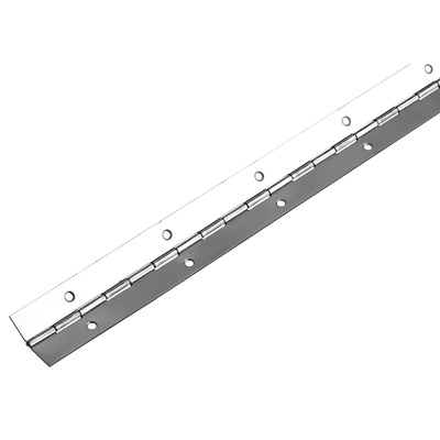 Charnière à piano, 1200 x 32 x 0,6 mm, Inox, mat