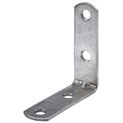 Équerre de chaise, 15 x 50 x 50 x 2 mm, Inox, mat