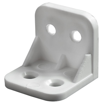 Plastic angle, 30 x 30 x 30 mm, plastic, white