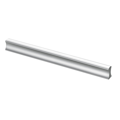 Furniture Handle, ◘──◘ 128 mm, 150 x 8,7 x 17 mm, aluminium, aluminium look