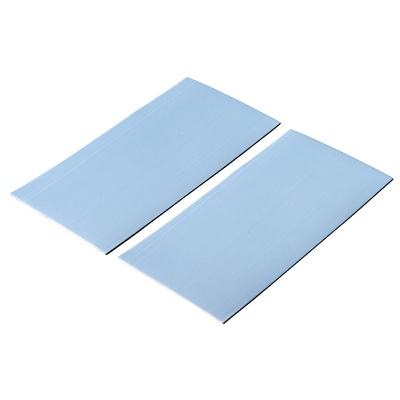 Découpe des multi-patins autocollants, 200 x 100 x 1 mm, bleu, gris
