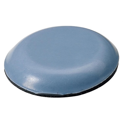 Self adhesive multi purpose glides, Ø 30 x 5,5 mm, polytetrafluoroethylene, blue, grey