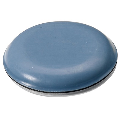Self adhesive multi purpose glides, Ø 40 x 5,5 mm, polytetrafluoroethylene, blue, grey