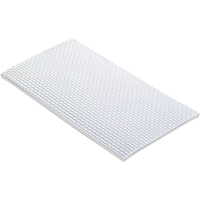 Pads antidérapants autocollants et tampons de protection à découper, carré, 100 x 200 x 5 mm, éthylène-acétate de vinyle, blanc