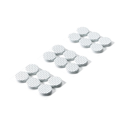 Pads antidérapants autocollants et tampons de protection, rond, Ø 21 x 5 mm, éthylène-acétate de vinyle, blanc