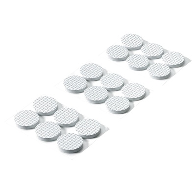 Pads antidérapants autocollants et tampons de protection, rond, Ø 28 x 5 mm, éthylène-acétate de vinyle, blanc