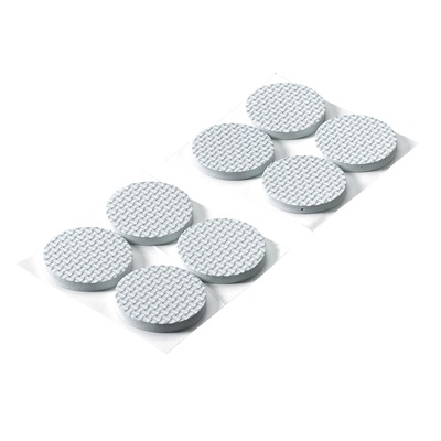 Pads antidérapants autocollants et tampons de protection, rond, Ø 40 x 5 mm, éthylène-acétate de vinyle, blanc