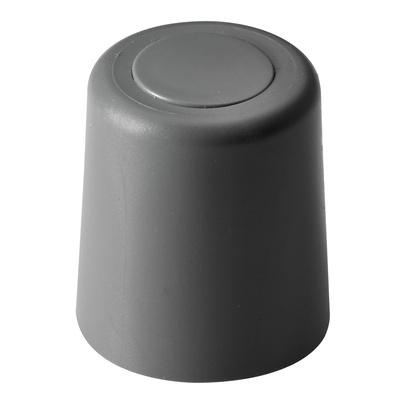 Butoir à visser, Ø 27 x 30 mm, Plastique, Gris