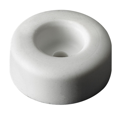 Door buffers for screwing on, Ø 22 x 10 mm, plastic, white