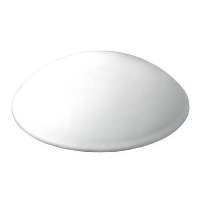 Tampons muraux à visser ou à coller, Ø 40 x 11 mm, Plastique, blanc
