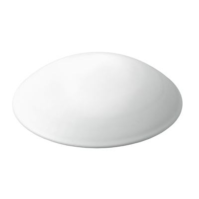Tampons muraux à visser ou à coller, Ø 60 x 15 mm, Plastique, blanc