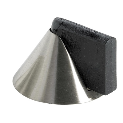 Türstopper zum Anschrauben, Ø 35 x 25 mm, Stahl, Edelstahl Optik