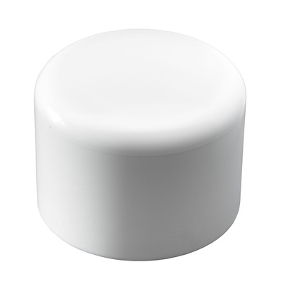 Capuchons pour pieds pour tubes ronds, Ø 30 mm, Plastique, blanc