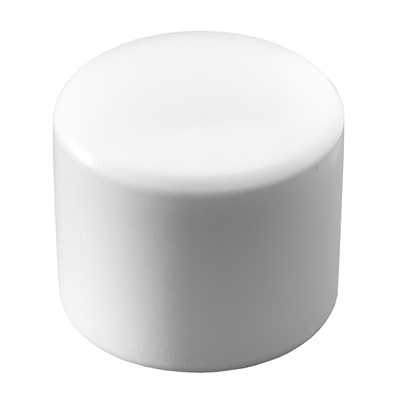 Capuchons pour pieds pour tubes ronds, Ø 25 mm, Plastique, blanc