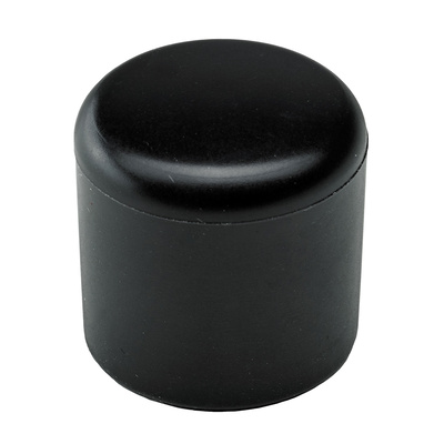 Capuchons pour pieds pour tubes ronds, Ø 22 mm, Plastique, noir