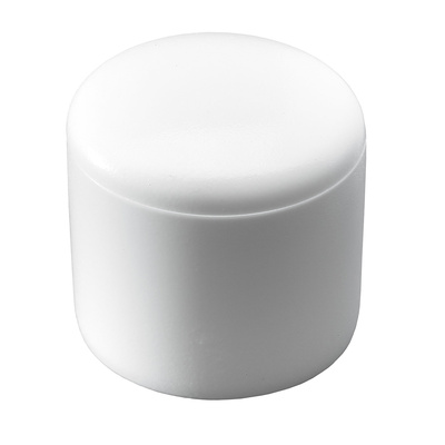 Capuchons pour pieds pour tubes ronds, Ø 20 mm, Plastique, blanc