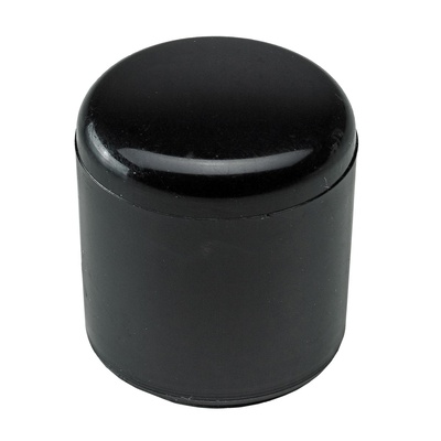 Capuchons pour pieds pour tubes ronds, Ø 16 mm, Plastique, noir