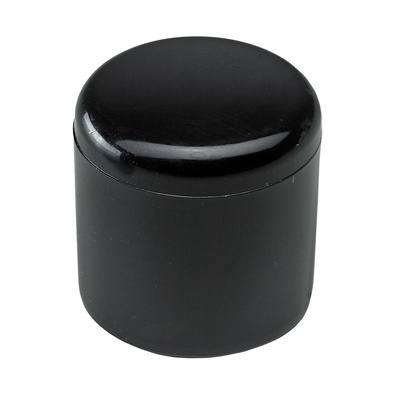 Capuchons pour pieds pour tubes ronds, Ø 18 mm, Plastique, noir