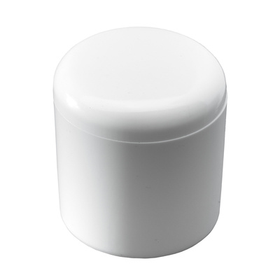 Capuchons pour pieds pour tubes ronds, Ø 16 mm, Plastique, blanc