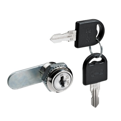 Serrure à cylindre à levier avec verrou droit, Variures différentes, Cylindre Ø 19 mm, Épaisseur maxi. porte 8 mm