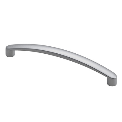Furniture Handle, ◘──◘ 128 mm, 138,5 x 11 x 23,5 mm, die-cast zinc, aluminium look