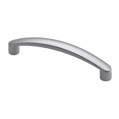 Furniture Handle, ◘──◘ 96 mm, 106,5 x 11 x 23,5 mm, die-cast zinc, aluminium look