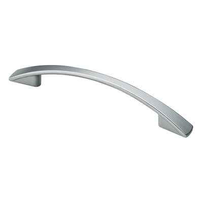 Furniture Handle, ◘──◘ 96 mm, 135 x 12 x 23 mm, die-cast zinc, nickel plated