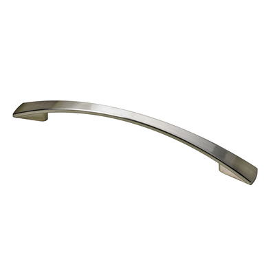 Furniture Handle, ◘──◘ 128 mm, 170 x 14 x 22 mm, die-cast zinc, stainless steel look