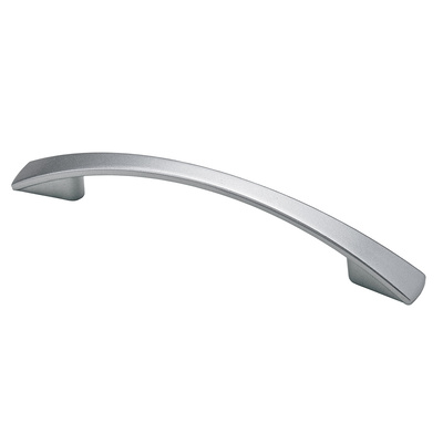 Furniture Handle, ◘──◘ 96 mm, 135 x 12 x 25 mm, die-cast zinc, aluminium look