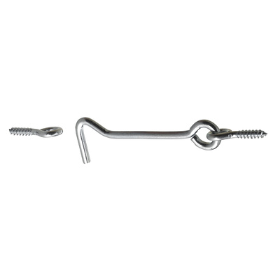 Sturmhaken mit Öse, 76 x 23 mm, Stahl, verzinkt