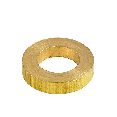 Pièce d‘écartement, Ø 8 / 14 x 3 mm, Laiton, brossé