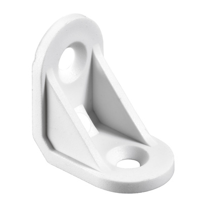 Plastic angle, 15 x 24 x 24 mm, plastic, white