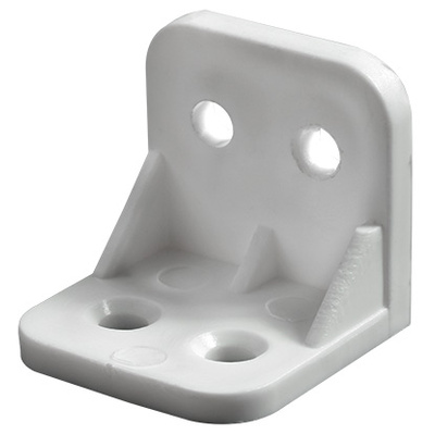 Plastic angle, 30 x 30 x 30 mm, plastic, white