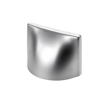 Furniture Handle, ◘──◘ 32 mm, 60 x 40 x 26 mm, aluminium, aluminium look