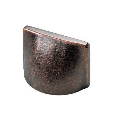 Furniture Handle, ◘──◘ 32 mm, 60 x 40 x 26 mm, aluminium, burnished, copper look