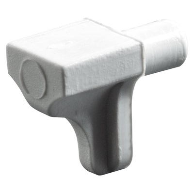 Taquets avec tenon, Plastique, blanc