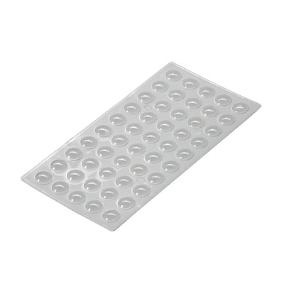 Self adhesive door buffers, Ø 8 x 2,5 mm, plastic, transparent