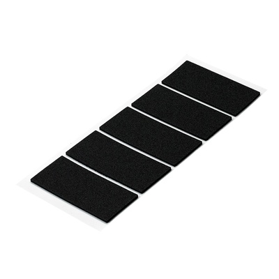 Selbstklebende Antirutschpads und Schutzpuffer, eckig, 40 x 90 x 2 mm, Ethylenvinylacetat, schwarz
