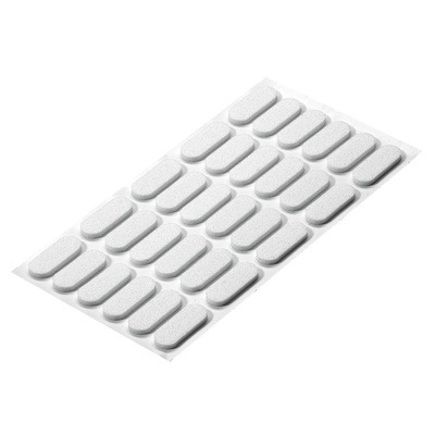 Selbstklebende Türdämpfer, 22 x 8 x 2 mm, Ethylenvinylacetat, weiß