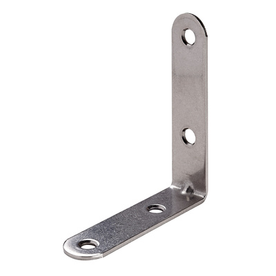 Équerre de chaise, 15 x 60 x 60 x 1,5 mm, Inox, mat
