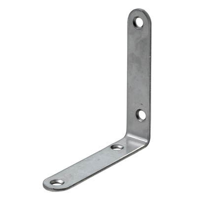 Équerre de chaise, 15 x 80 x 80 x 1,5 mm, Inox, mat