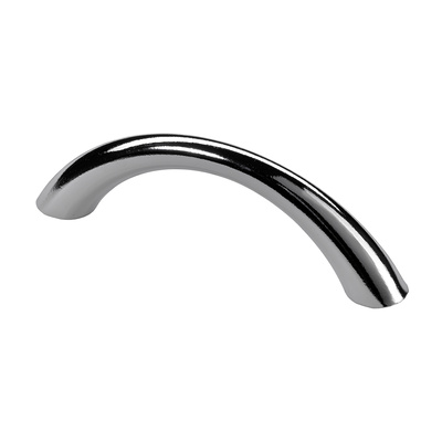 Poignée de meuble, ◘──◘ 64 mm, 79 x 10 x 23 mm, Zamak, chromé