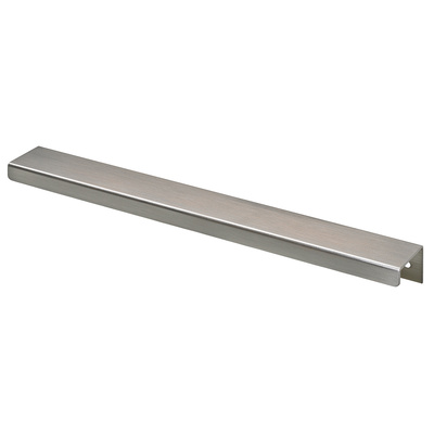 Poignée de meuble, ◘──◘ 260 mm, 280 x 12,5 x 35 mm, Aluminium, Aspect inox