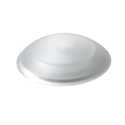 Tampons muraux à visser ou à coller, Ø 40 x 11 mm, Plastique, transparent