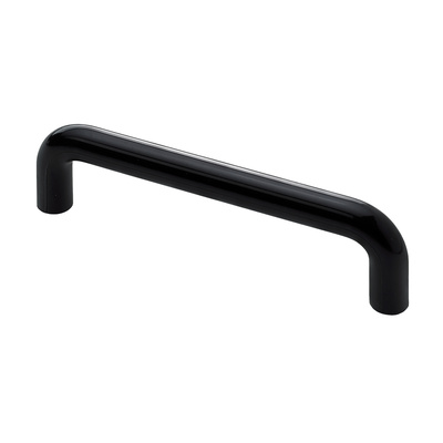 Poignée de meuble, ◘──◘ 96 mm,10 x 105 x 28 mm, Plastique, noir