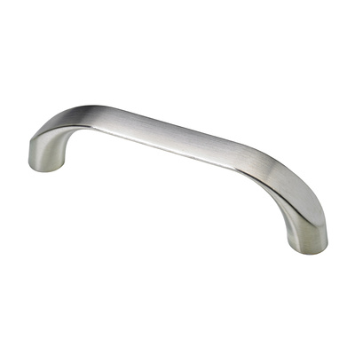 Furniture Handle, ◘──◘ 96 mm, 109 x 13 x 25 mm, die-cast zinc, stainless steel look