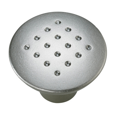 Furniture knob, Ø 33 x 27,5 mm, die-cast zinc, nickel plated