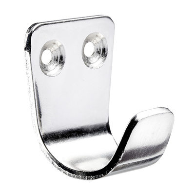 Decorative hook, 22 x 31 x 25 mm, steel nickel plated