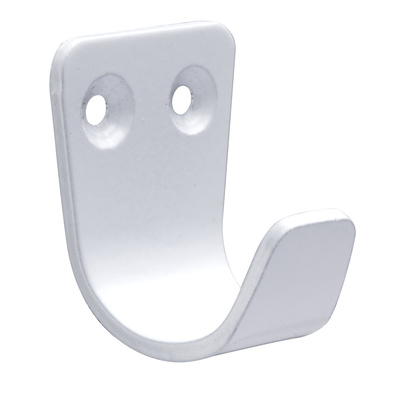 Decorative hook, 22 x 31 x 25 mm, steel white