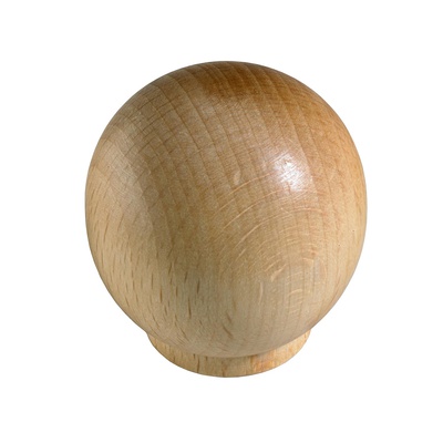Bouton de meuble, Ø 35 x 36 mm, Bois, Hêtre, laqué